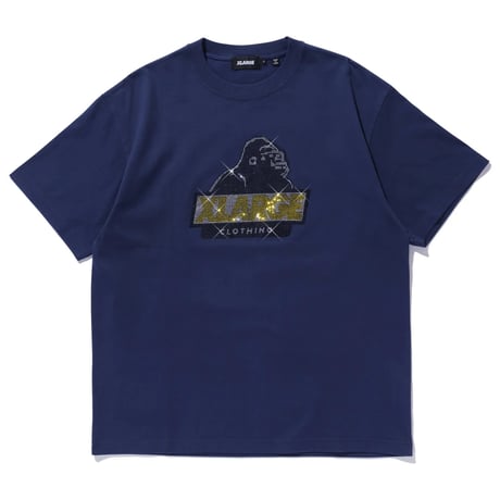 XLARGE | RHINE STONE SLANTED OG S/S TEE(NAVY)