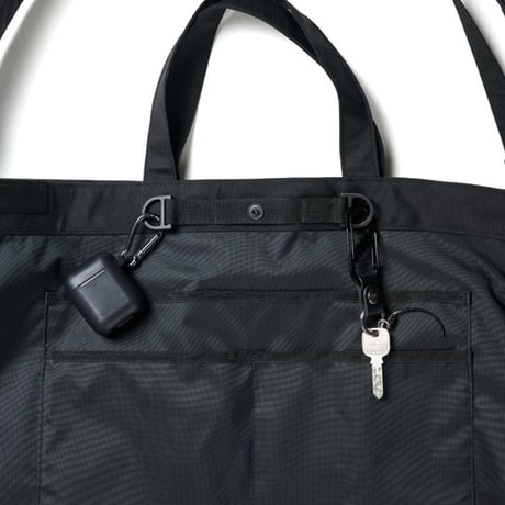 BAICYCLON by bagjack / BCL-67 MULTI POCKETS 2WAY TOTE LARGE-  (BLACK)