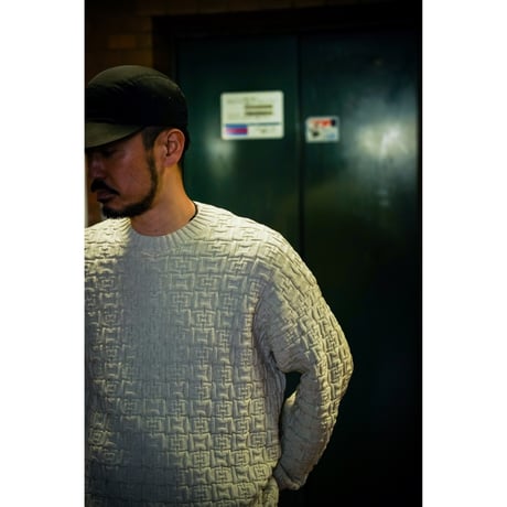 POLAR SKATE CO. / Alex Sweater (Ivory Grey Melange)