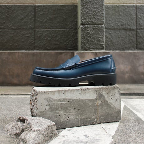 HARUTA / SCOTCHGARD COIN LOAFER #906XL (NAVY)