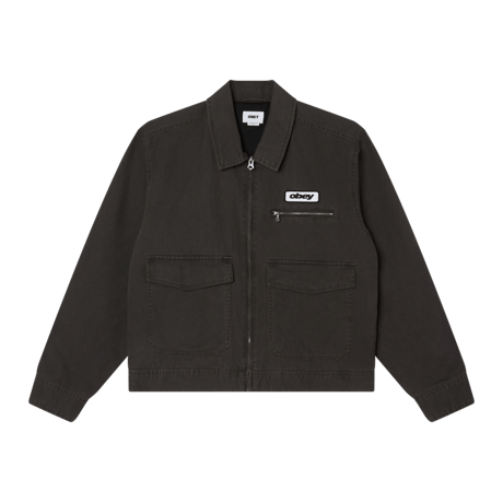 OBEY | OBEY WALTER WORK JACKET(BLACK FADED WASH)