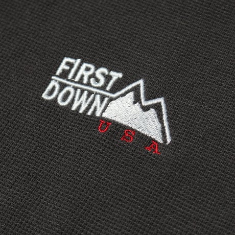 FIRST DOWN USA | S/S THEMAL POLO (Charcoal)