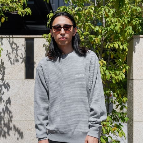 BE-SHARE | Store Logo L/S Thermal Tee (LIGHT GRAY)