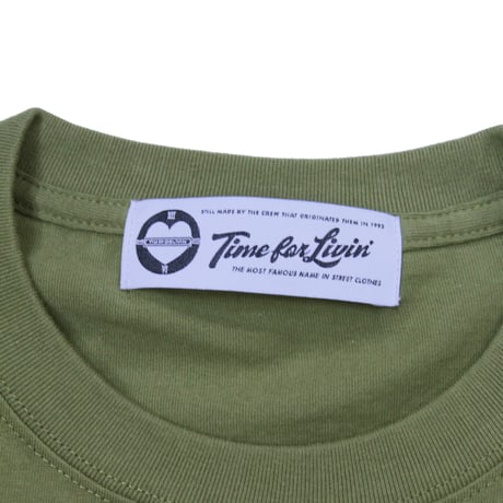 Time For Livin′ / EMB "1950" LOGO S/S TEE (OLIVE)