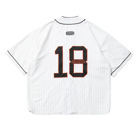 EVISEN SKATEBOARDSゑ®︎ |OFFICIAL REPLICA BASEBALL SHIRT(White)