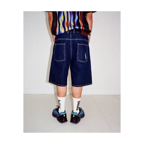 HELAS | DIEU GREC JEANS SHORTS "WASHED NAVY"