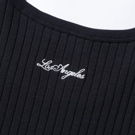 XLARGE | DROP NEEDLE RIB TANK TOP(BLACK)