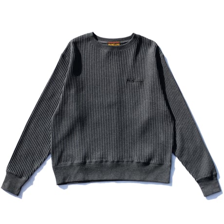 BE-SHARE | Store Logo L/S Thermal Tee (CHARCOAL)