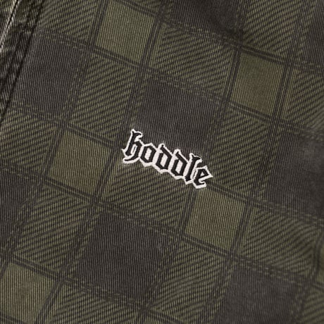 HODDLE | HOODED QUILTED DENIM JACKET (PLAID)