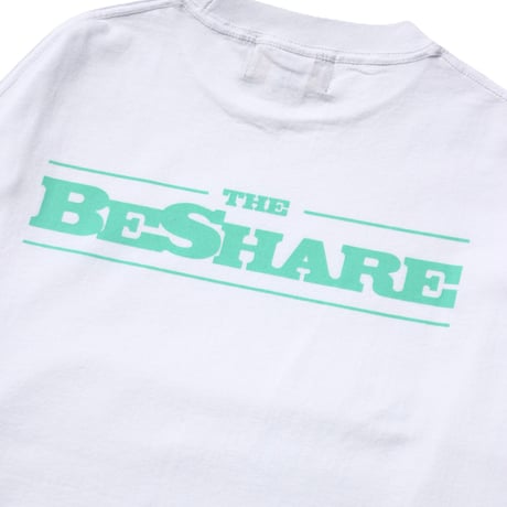 BE-SHARE|STORE LOGO L/S TEE (White)