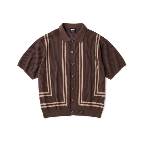 FTC | INTARSIA KNIT SHIRT "BROWN" (FTC026SUMSH06)