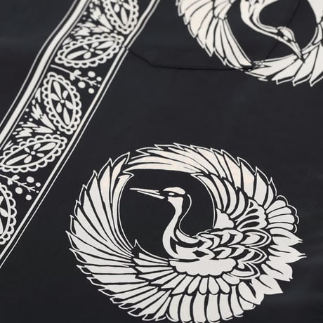 SUN SURF / RAYON HAWAIIAN SHIRT "ORIENTAL BOARDER" (BLACK)