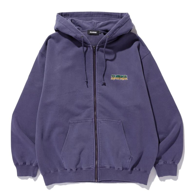 XLARGE | PIGMENTDYE INDY GRAB ZIP HOODED SWEAT