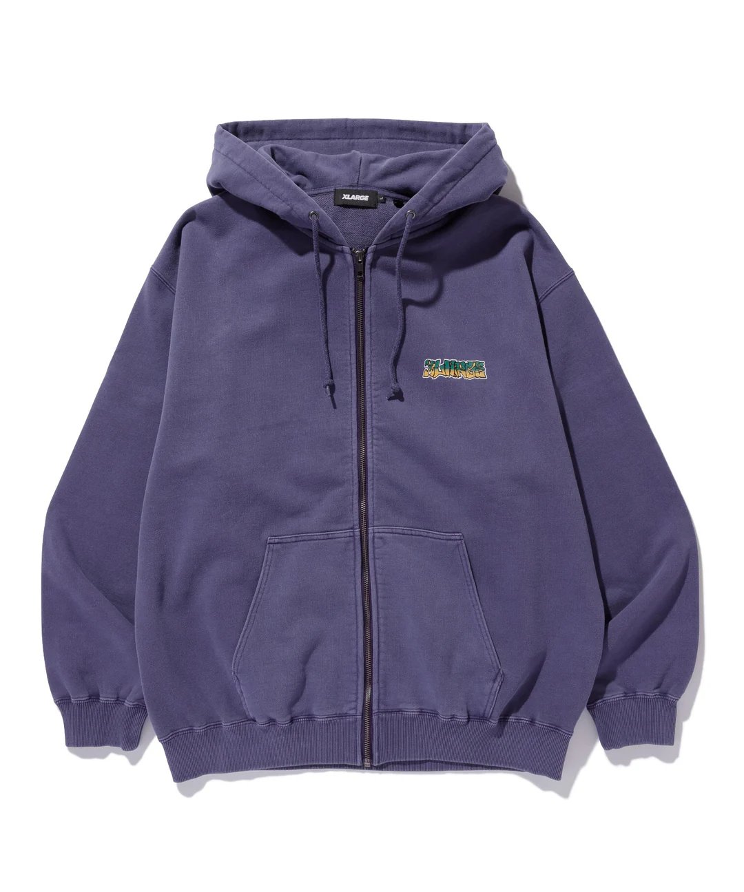 XLARGE | PIGMENTDYE INDY GRAB ZIP HOODED SWEAT
