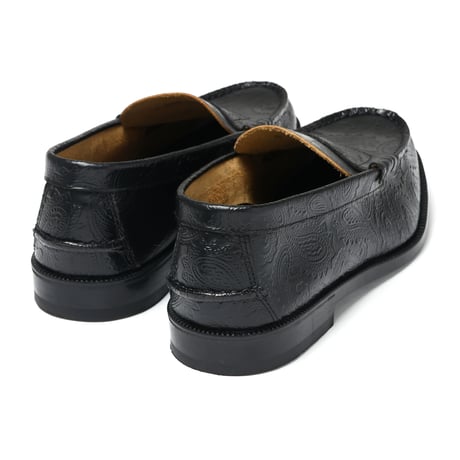 The Kenford Fineshoes | EMBOSSED LOAFERS(BLACK PAISLEY/Man)
