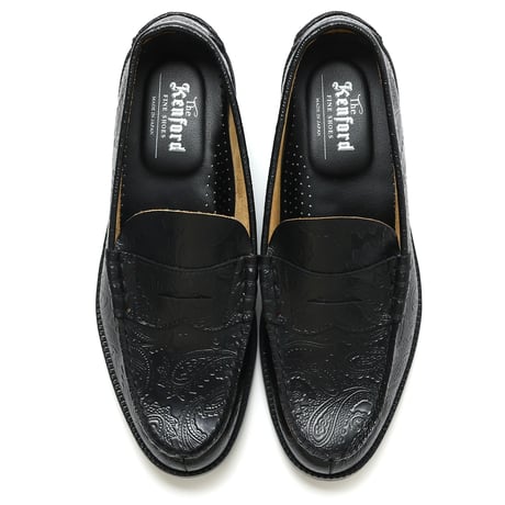 The Kenford Fineshoes | EMBOSSED LOAFERS(BLACK PAISLEY/Man)