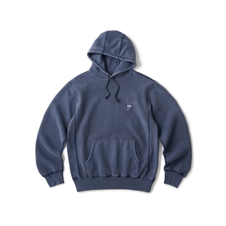 FTC | PIGMENT DYED BOX LOGO PULLOVER HOODY "NAVY" (FTC026SPSW01)
