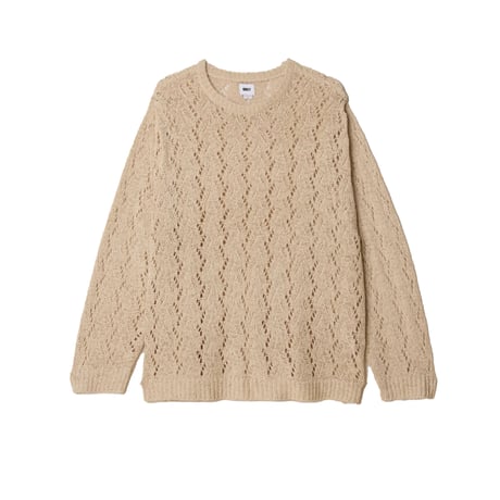 OBEY |SHIMODA TAPE YARN SWEATER(NATURAL)
