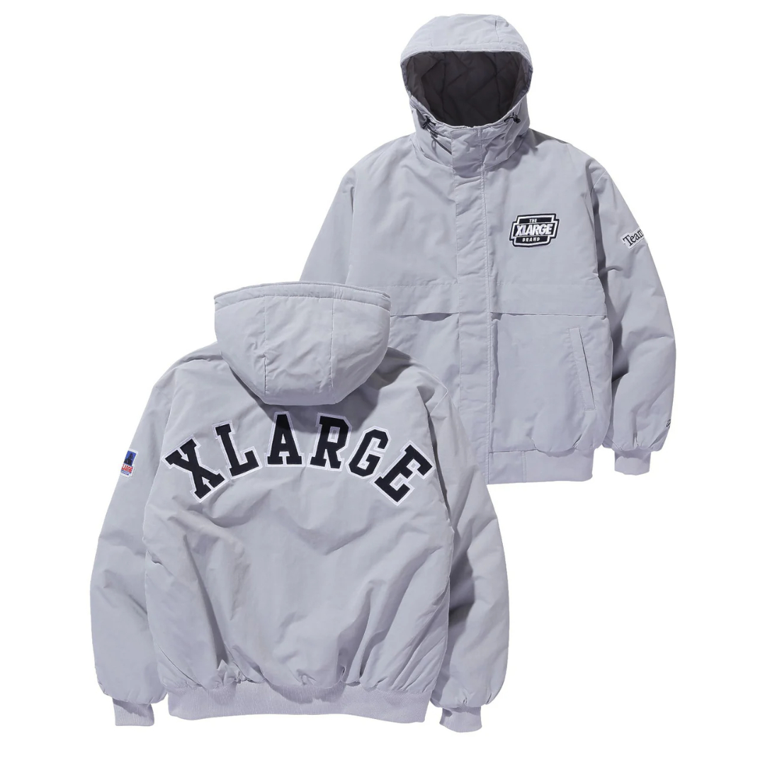 【XLARGE】 NYLON PUFFER JACKET XLARGE | NYLON PUFFER JACKET(GREY) | T.F.L onli