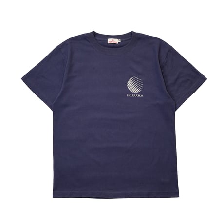 HELLRAZOR / LEAF PAISLEY LOGO SHIRT (NAVY)