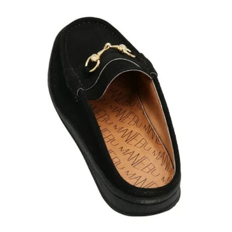 MANEBU|BITCH SLIPPER SUEDE(BLACK)
