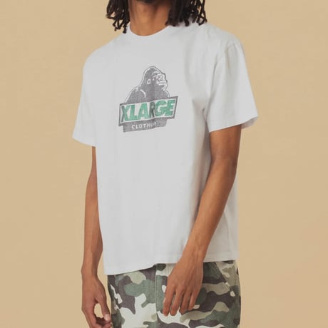 XLARGE | RHINE STONE SLANTED OG S/S TEE(WHITE)