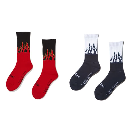 坩堝 (RUTSUBO) | FLAME SOCKS (RUTSUBO×I&ME）（2COLOR）