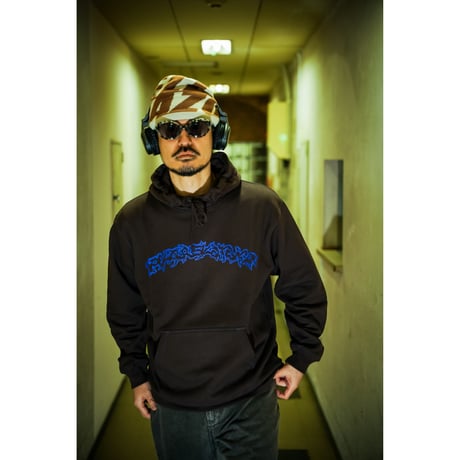 POLAR SKATE CO. / Contrast Dave Hoodie Crude Logo (Chocolate)