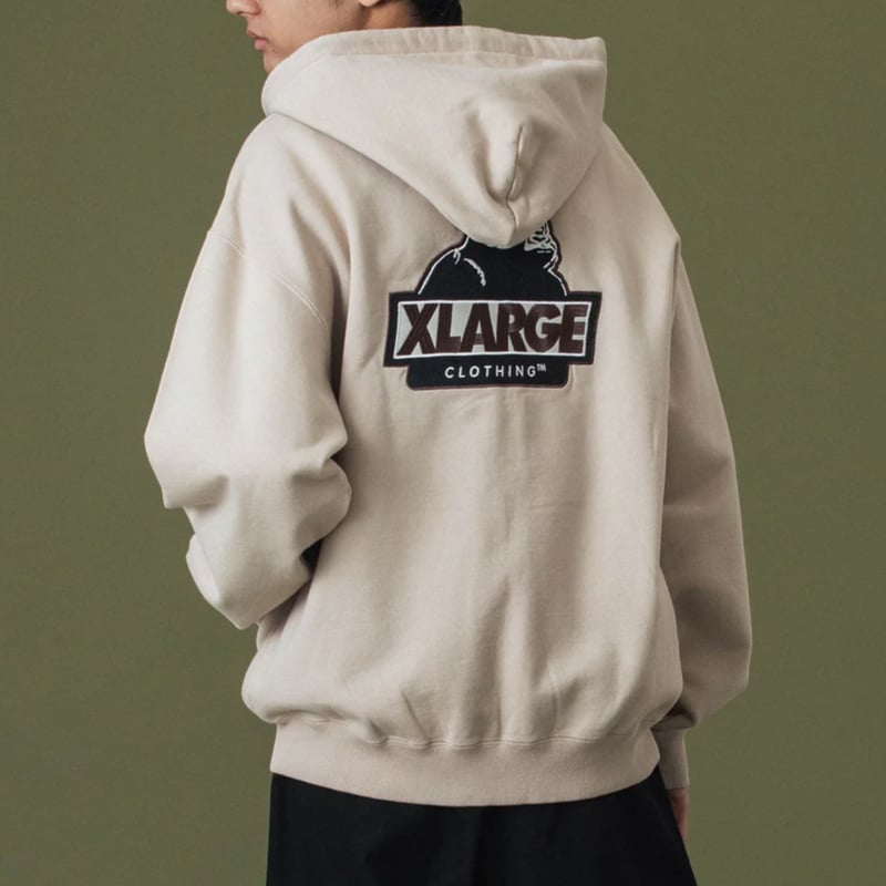 Ｎページ♡ XLARGE | SLANTED OG ZIP HOODED SWEATSHIRT(BEIGE