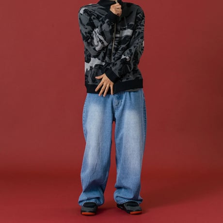 XLARGE | WASHED BAGGY DENIM PANTS(INDIGO)