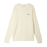 OBEY | SPATIAL CREW SWEATER (UNBLEACHED)