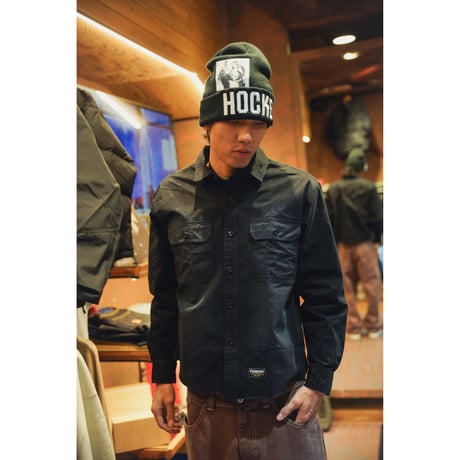 LABROS / Washed Work Shirts (Black)