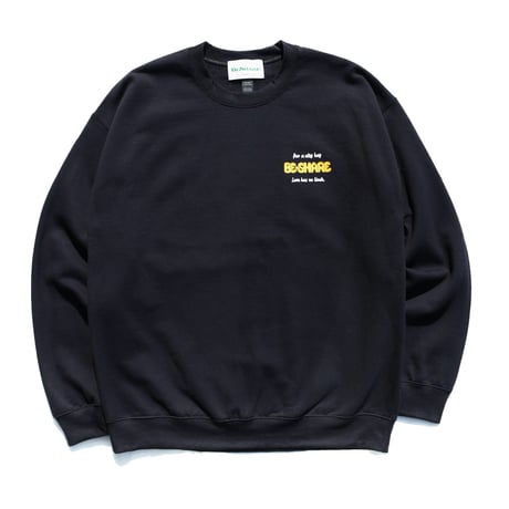BE-SHARE| For a city boy Crew Sweat(Black)