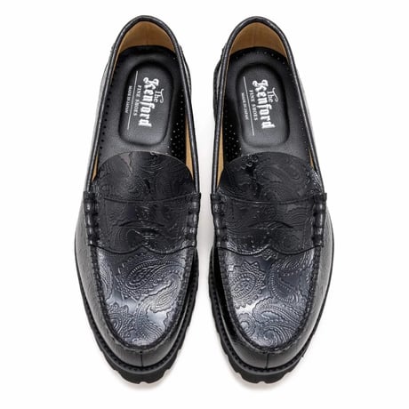 The Kenford Fineshoes |TANK SOLE LOAFERS(BLACK PAISLEY/Man)
