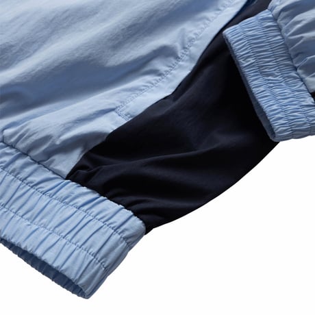 GRAND COLLECTION / COTTON/NYLON TRACK JACKET (POWDER BLUE/NAVY)