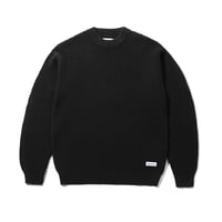 Butter Goods | Distressed Waffle Knit Sweater (Washed Black)