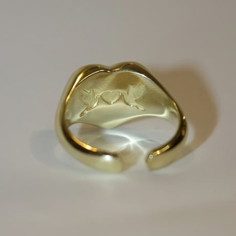 IN-PUT-OUT |Love & Peace Ring (Gold/Brass)