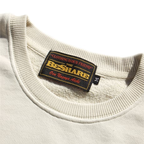 BE-SHARE |Reptiles in their prime Crewneck Sweat(CREAM)