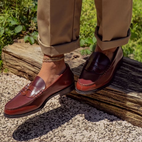 The Kenford Fineshoes | COMBI LOAFERS (DARK BROWN / WINE/Man)