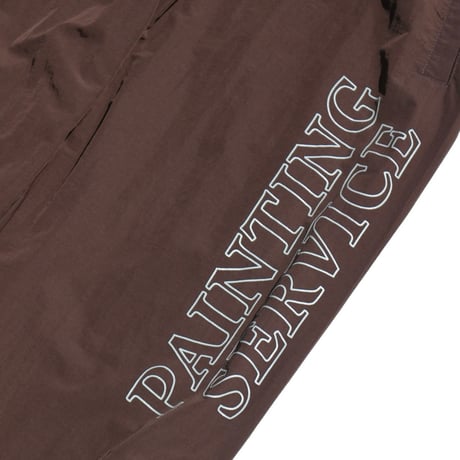 MIDNIGHT PAINTING SERVICE| MPS Logo Nylon Pants (Brown)