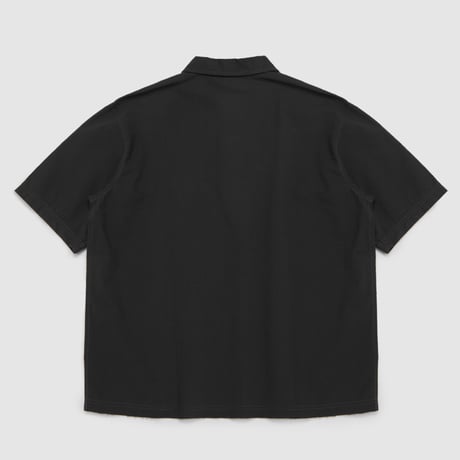 VICTORIA HK / SEERSUCKER QUARTER ZIP SHIRT(BLACK)