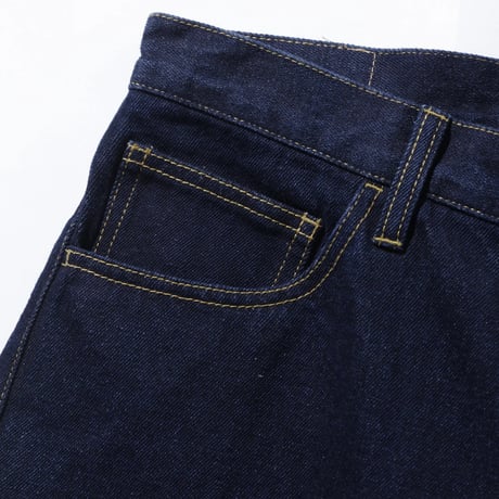 XLARGE | STITCHED LOGO DENIM SHORTS(BLACK)