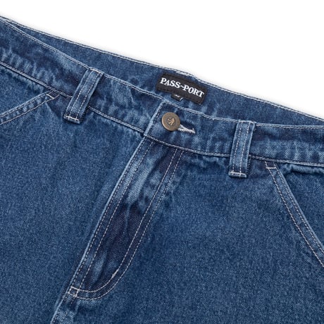 PASS~PORT | WORKERS CLUB JEAN "FADED WASH DARK INDIGO"