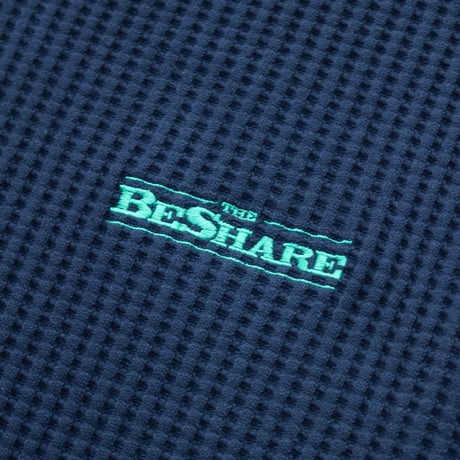 BE-SHARE | Store Logo L/S Thermal Tee (NAVY)