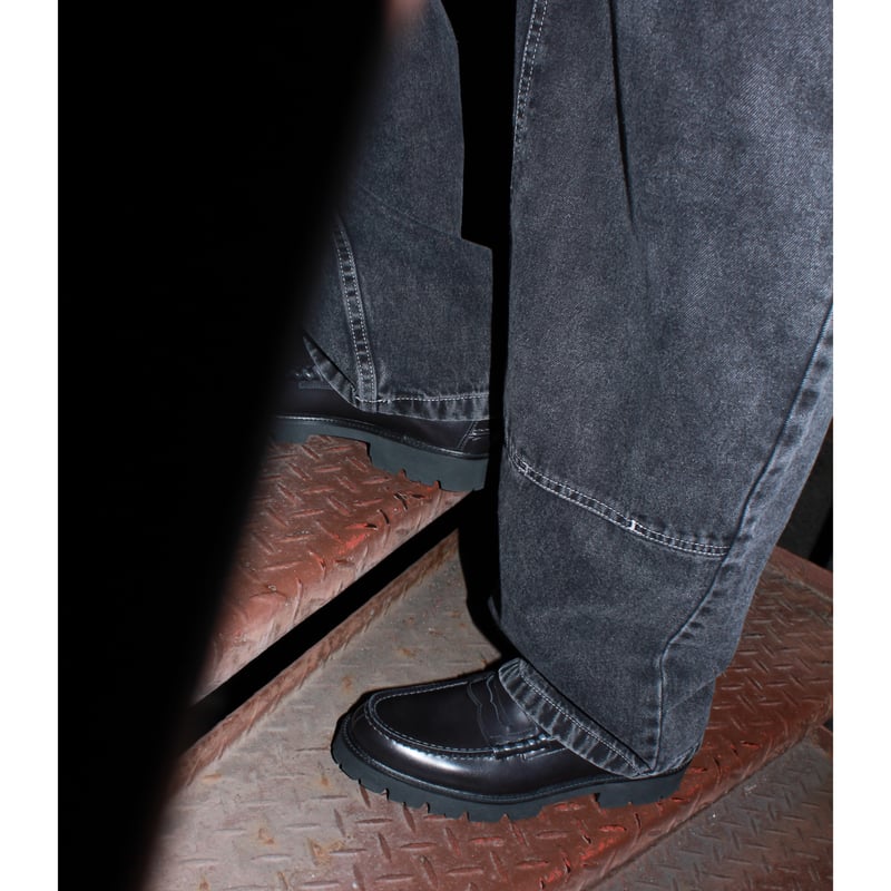 HARUTA / SCOTCHGARD COIN LOAFER #906XL (BLACK)