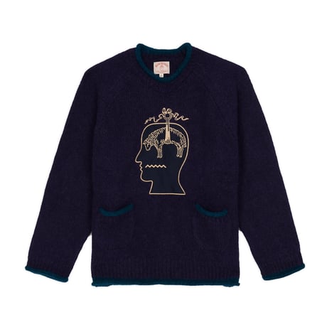 BRAIN DEAD | Brooks Brothers CALIFORNIA ROLLED NECK SWEATER(NAVY)