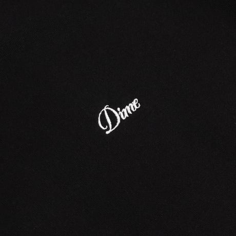 Dime / Cursive Small Logo Hoodie (Black)