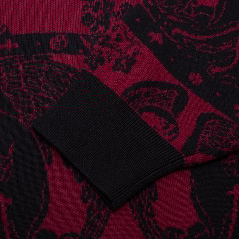 GX1000 / JACQUARD KNIT ANGEL SWEATER (BLACK MA