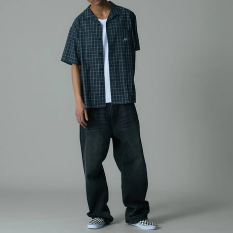 XLARGE | MELANGE PLAID S/S SHIRT(BLACK)