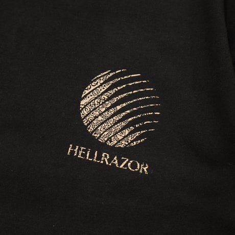 HELLRAZOR / LEAF PAISLEY LOGO SHIRT (BLACK)